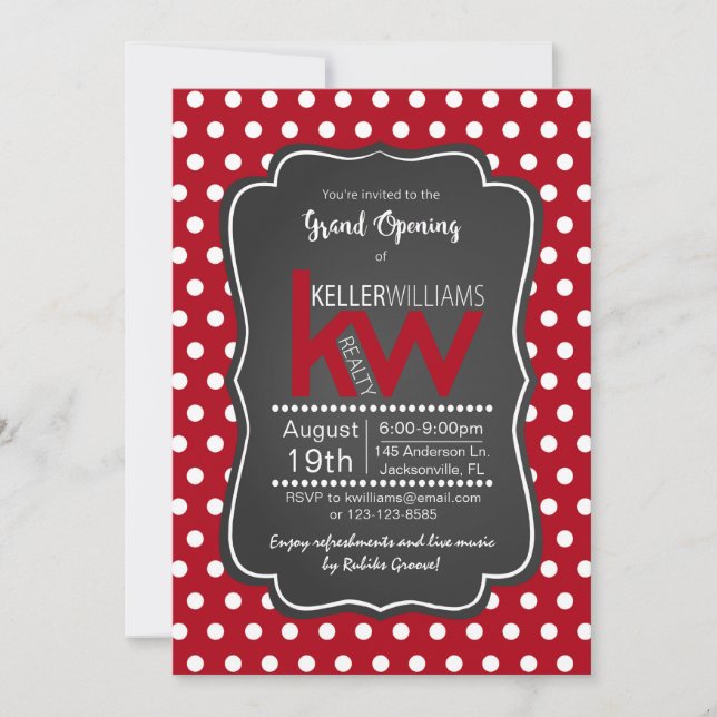 Gran Apertura de la Casa Abierta Fiesta Invitación (Anverso)