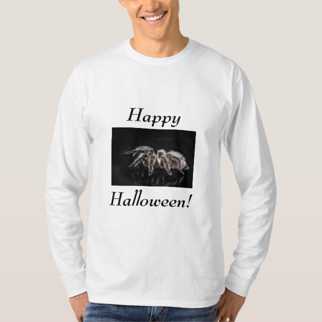 Gran araña, camiseta de manga larga "Happy Hallowe (Anverso)