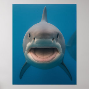 Gran arte de la pared del tiburón blanco ineficaz 