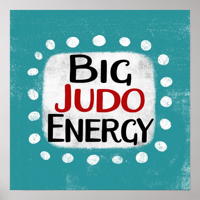 Gran arte de pared de Poster de energía de judo (Frente)