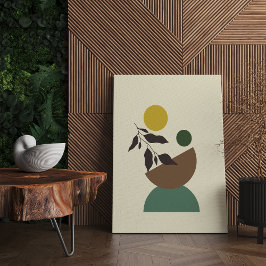 Gran arte de pared moderno de Boho terminado