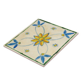 Gran azulejo cerámico de estilo siciliano "rosa"