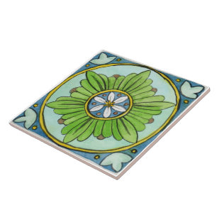 Gran azulejo cerámico inspirado en Sicilia "Mozia"