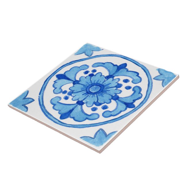 Gran azulejo cerámico inspirado en Sicilia "Nubia" (Lado)