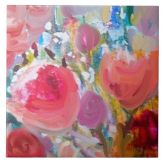 Gran Azulejos De Cerámica, Bonita Floral Original!