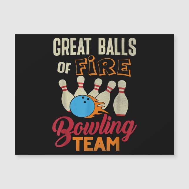 Gran Balls Fire Bowling Team Shirt Funny Vintage (Anverso)