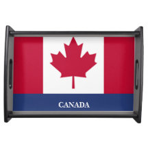 Gran Bandeja De Servicio De Madera Canadá