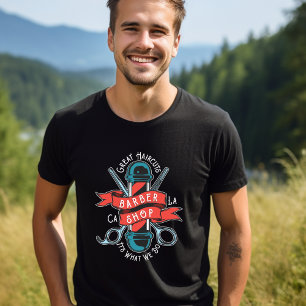 Gran Barbershop de peines camiseta