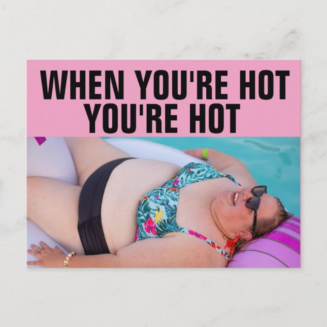 GRAN BBW GRAN CHICA BIKINI EN LA Postales DE LA PL (Anverso)