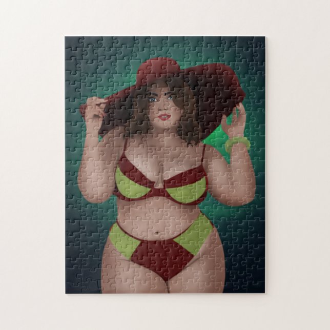 GRAN BELLEZA DE BAÑO HERMOSA BBW JIGSAW PUZZLE (Vertical)