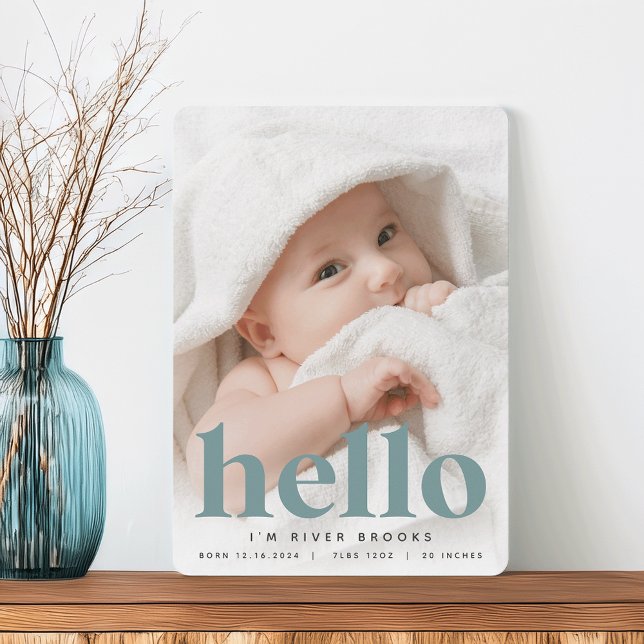 Gran bienvenida | Anuncio de nacimiento de la foto (Subido por el creador)