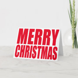 Gran Bloque Blanco y Rojo Feliz Navidad