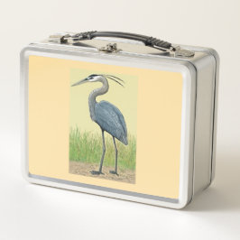 Gran Blue Heron Metalizado Lunch Box