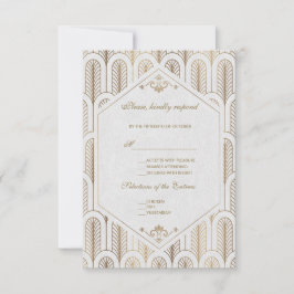 Gran Boda Blanca Gatsby Art Deco RSVP
