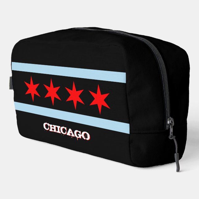Gran bolsa de Chicago, negro de moda, bandera de C (Esquina derecha)
