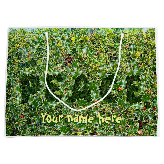 Gran bolsa de regalo brillante espinosamente Peace (Anverso)