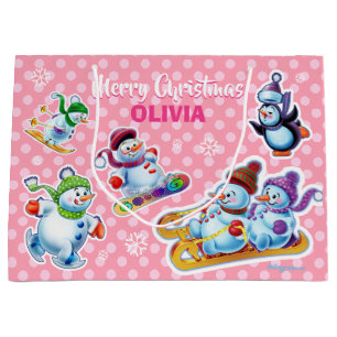 Gran bolsa de regalo brillante Winter Wonderland S