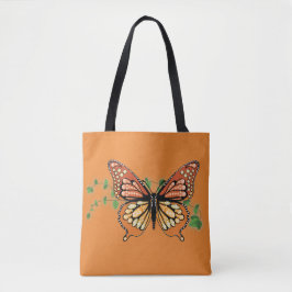 Gran Bolsa de Tote con diseño de mariposa monarca 