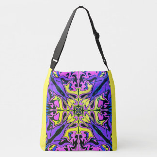 gran bolso de fondo cruzado de color brillante abs