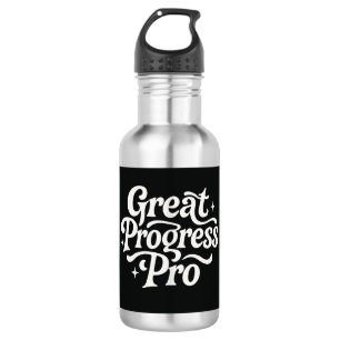 Gran Botella de Agua Motivacional "Great Progress 