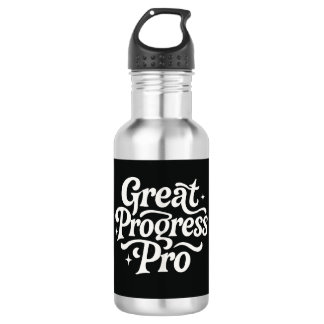 Gran Botella de Agua Motivacional "Great Progress