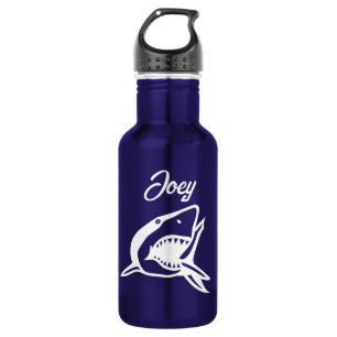 Gran botella de agua personalizada para tiburones 