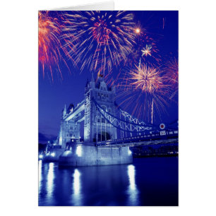 Gran Bretaña, Londres. Fuegos artificiales sobre l