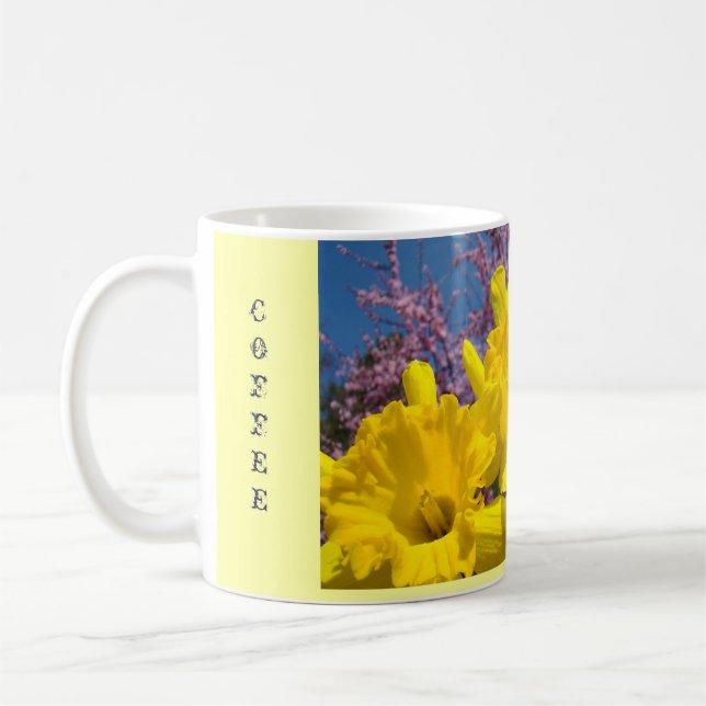 Gran Café Alegre Día Brillante de Primavera Tazas  (Izquierda)