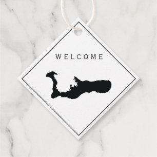 Gran Caimán Bienvenida Bag Regalo Etiqueta Boda Fi