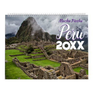 Gran Calendario de Pared Escénico de Machu Picchu