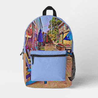 Gran callejón vibranteImprimir bolsa de corte