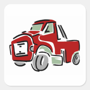 Gran Camión Rojo - Pegatinas