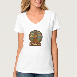 Gran camiseta Ben al estilo de los mosaicos retro