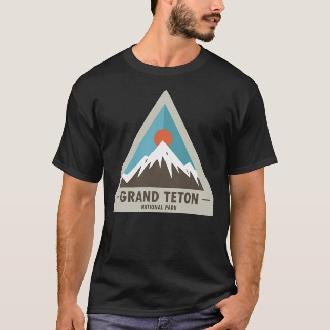 Gran camiseta clásica del parque nacional del Teto (Anverso)