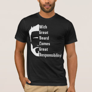 Gran camiseta de American Apparel de la barba