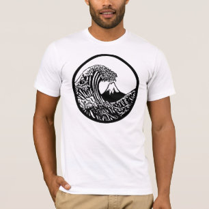 Gran camiseta de Hokusai de la onda
