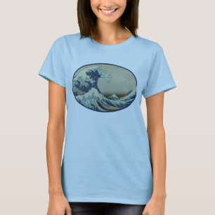 Gran camiseta de la onda de Hokusai