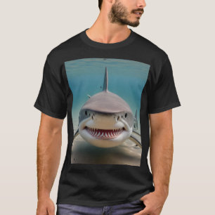 Gran camiseta de tiburón blanco