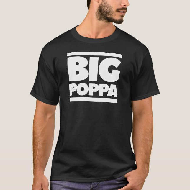 Gran camiseta del Día del Padre Poppa (Anverso)