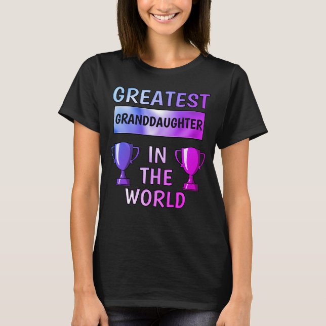 Gran camiseta personalizada de GrandDaughter (Anverso)