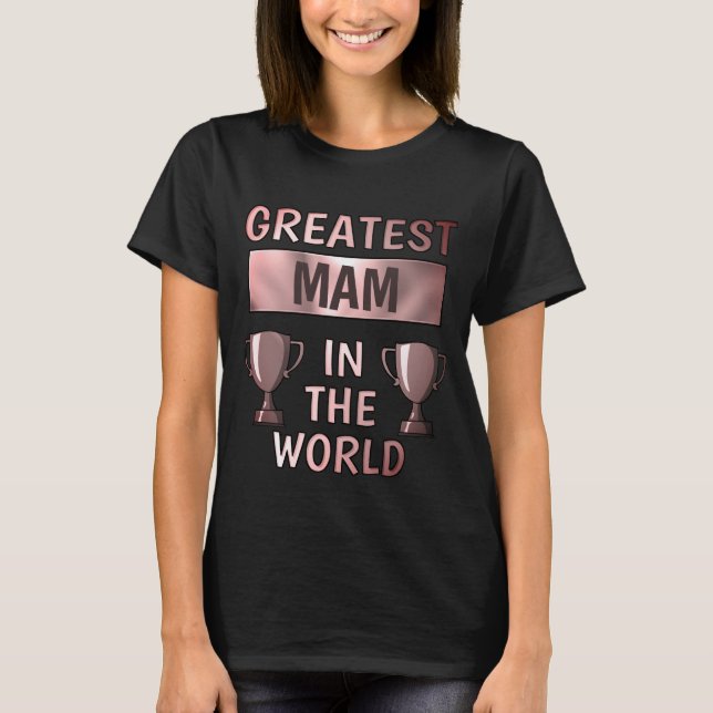 Gran camiseta personalizada de Mamá de mam (Anverso)
