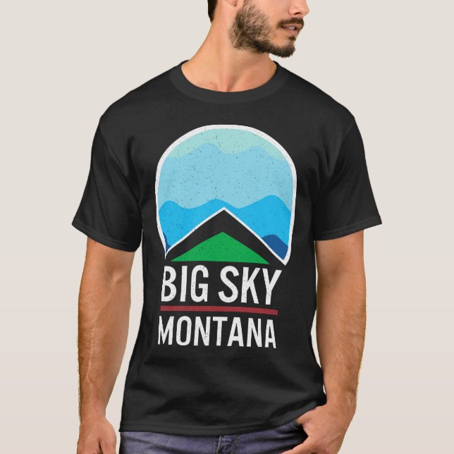 Gran camiseta Sky Montana, estación de esquí Big S (Anverso)
