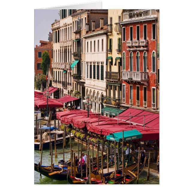 Gran Canal de Venecia Italia con góndolas (Frente)