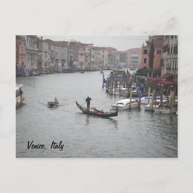 Gran Canal, postal de Venecia (Anverso)