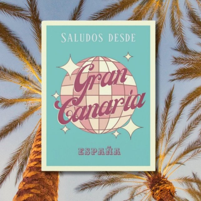 Gran Canaria España retro vintage Tarjeta Postal (Subido por el creador)