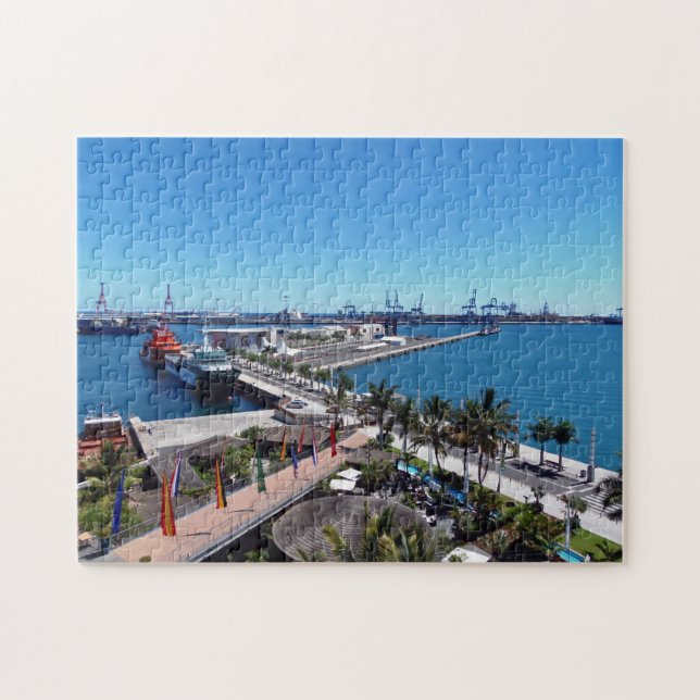 Gran Canaria Las Palmas harbor puzzle (Horizontal)