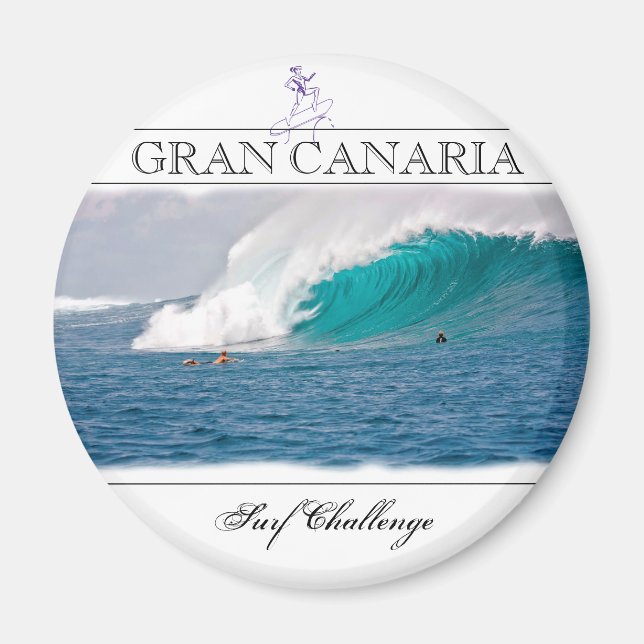 Gran Canaria Surf Challenge Imán moderno (Frente)