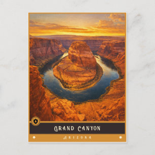 Gran Cañón Arizona Tarjeta Postal Antigua