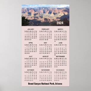 Gran Cañón, Calendario de Posters de pared de Ariz