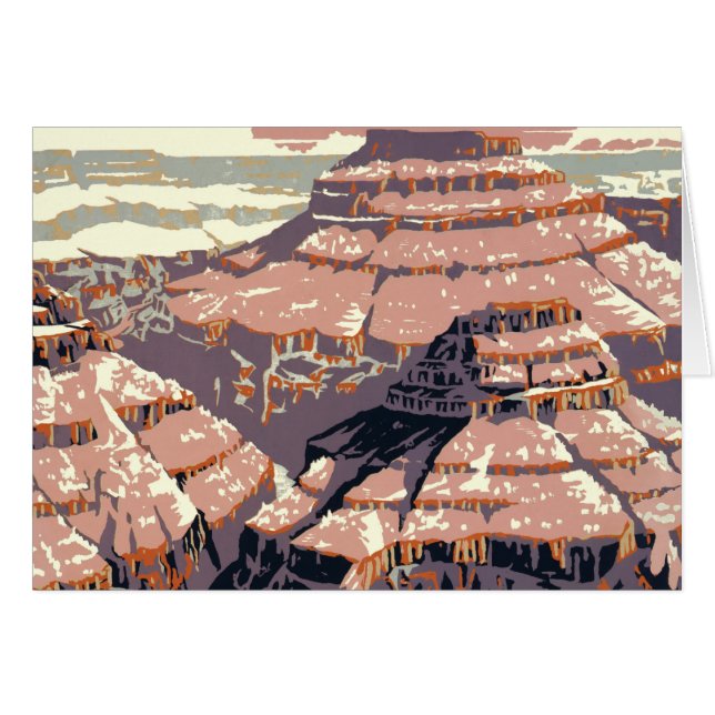 Gran Cañón de arte gráfico occidental americano (Anverso (Horizontal))